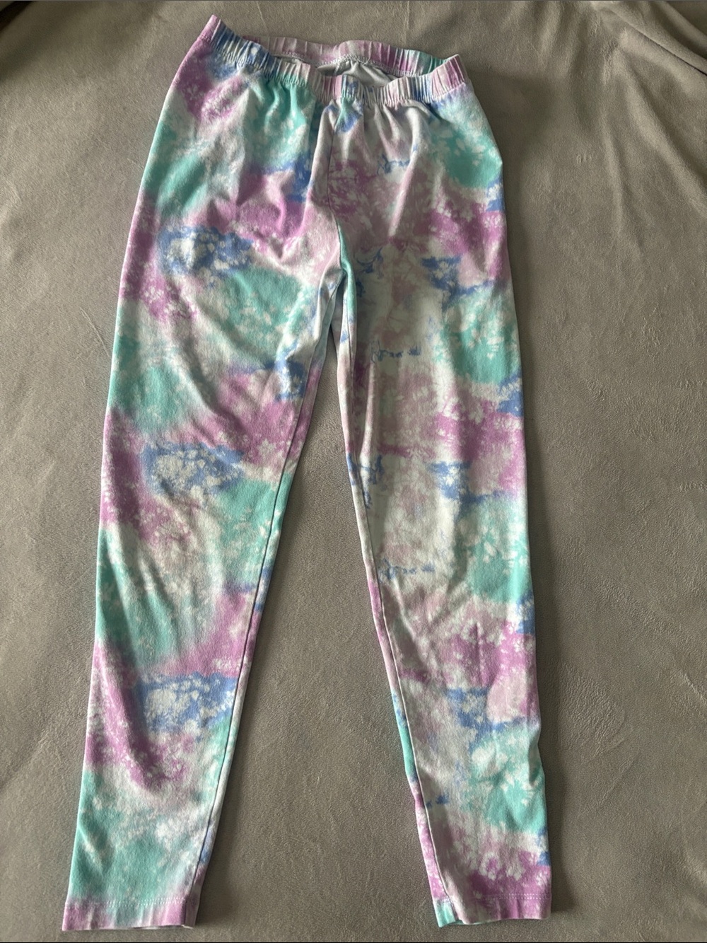 Cat & Jack Pastel Tie-Dye Kids Leggings - Mint, Lavender, Sky Blue, Cream